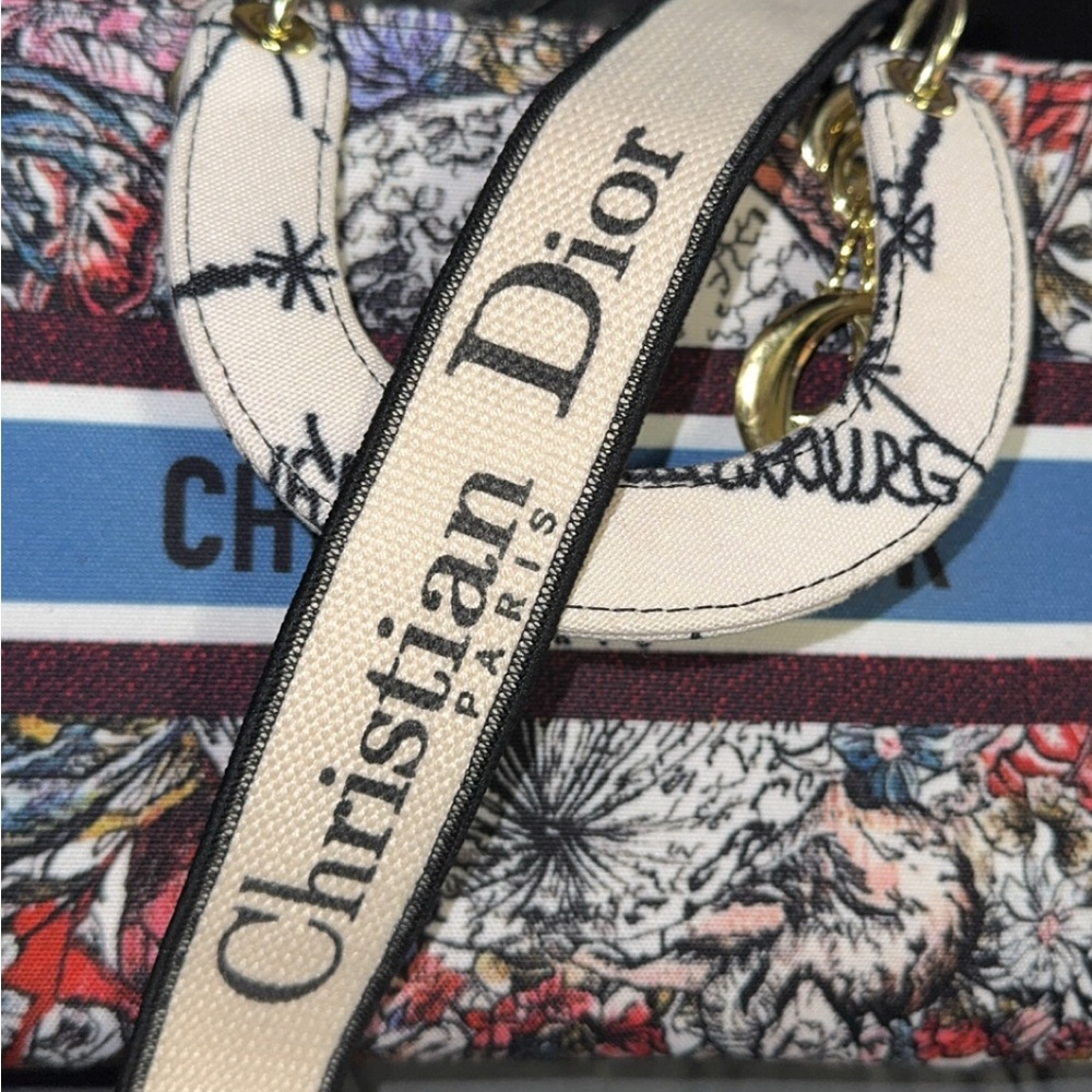 Christian Dior Multicolor Canvas Bag